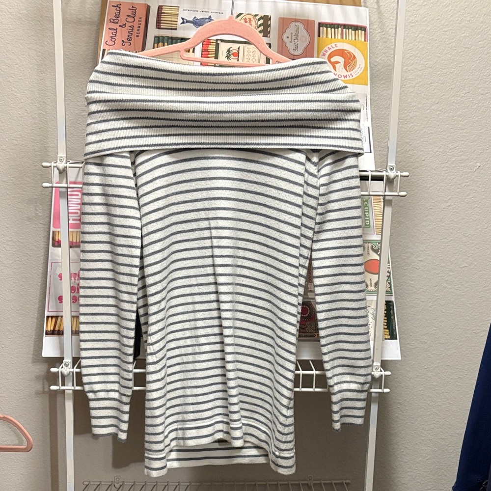 Striped Off-Shoulder Mini dress